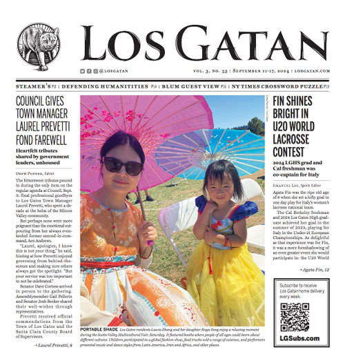 Los Gatan, Los Gatos' Weekly Newspaper PDF Edition, Los Gatos CA